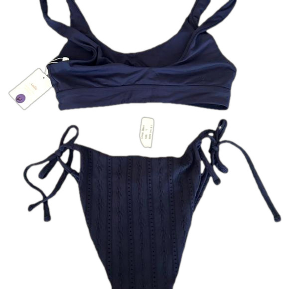 Women’s Navy Bikini Set, Size Small - Picture 5 of 7